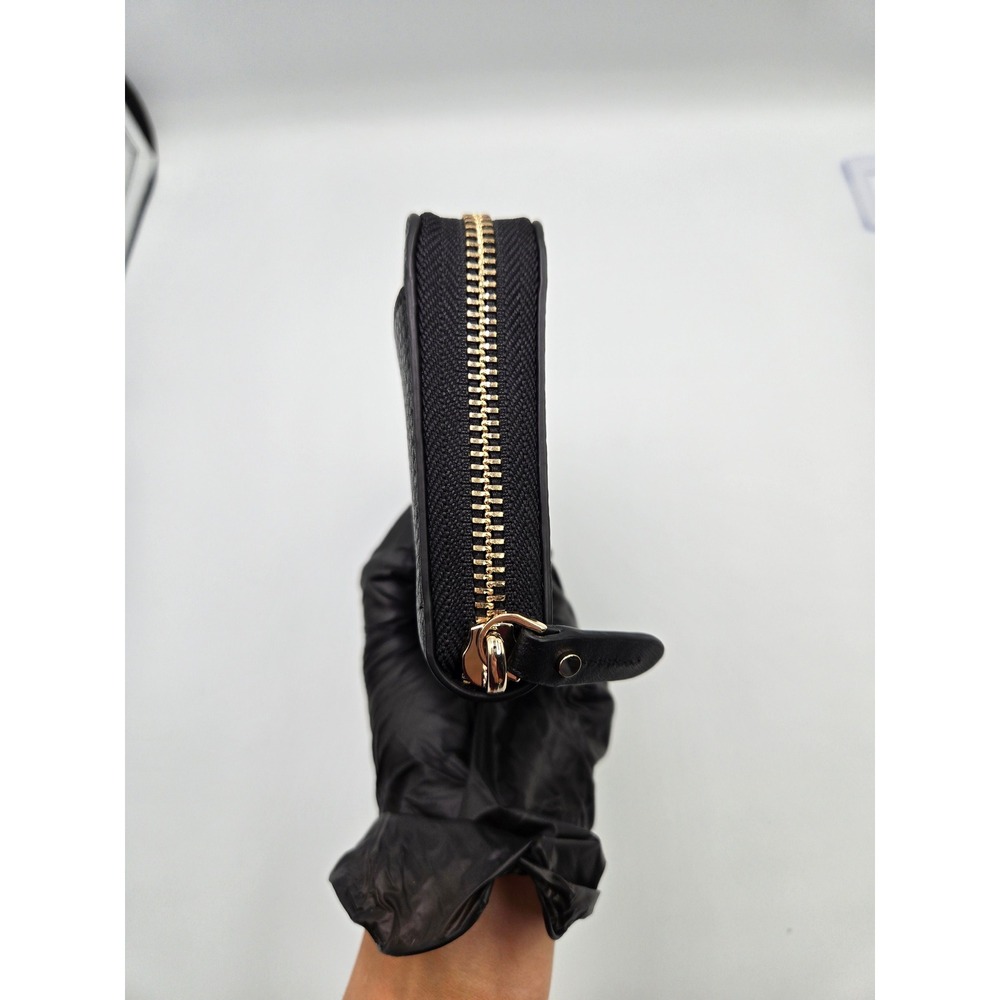 Kate Spade New York Pebble Leather Zip Around Wallet Black‎ K4779 - Picture 9 of 11